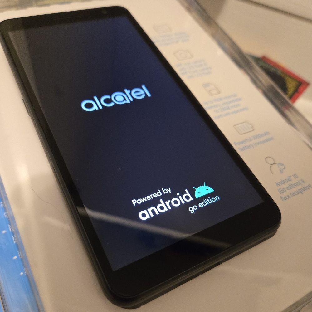 AT&T Alcatel Black Smartphone - Android Go Edition